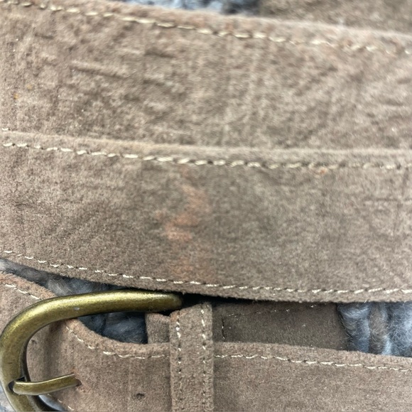 Muk Luks Boots Nikki Belt-Wrapped Taupe Brown Boots Women’s Size 9 - Picture 14 of 15